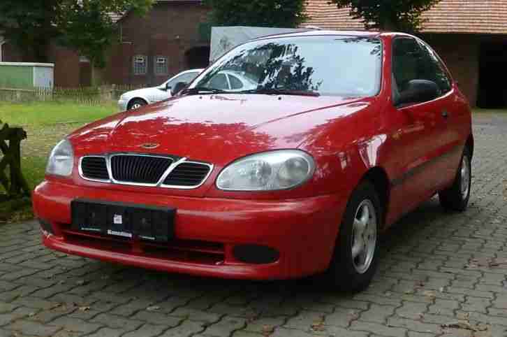 Daewoo Lanos Baujahr 1999 KM 157000 HU&AU Neu 2016 Klimaanlage Servo ZV Rot
