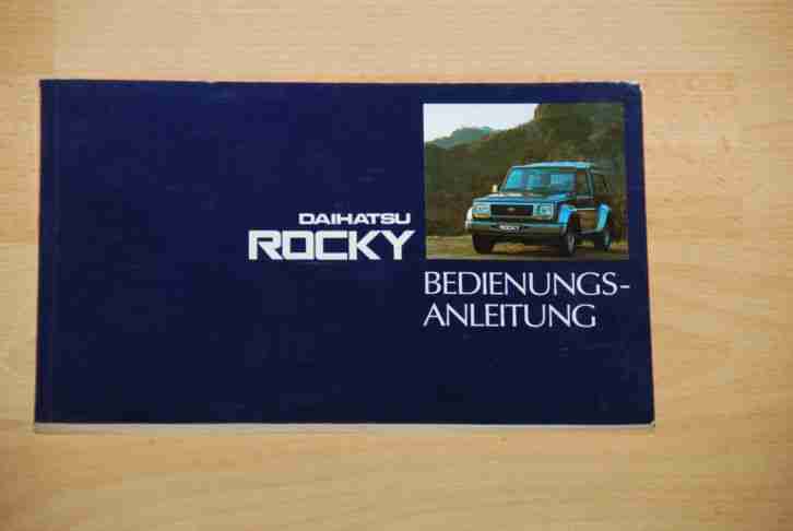 Daihatsu Rocky Bedienungsanleitung