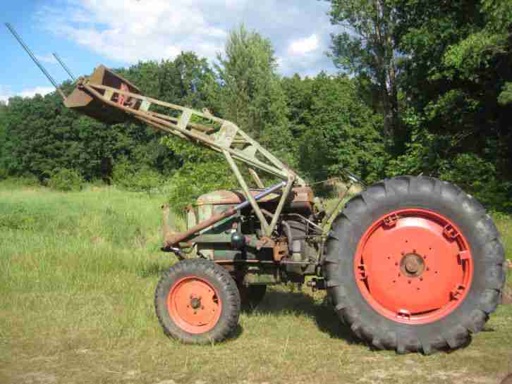 Deutz Frontlader Traktor Schlepper Oldtimer 1955