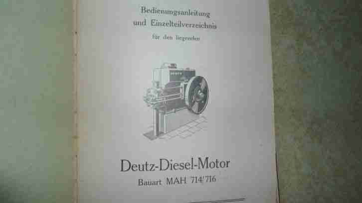 Deutz Standmotor BTA/ETL Typ MAH 714/716 orginal s.gut
