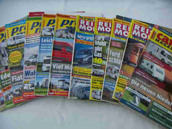 Diverse Reisemobil Zeitschriften 11 Stck