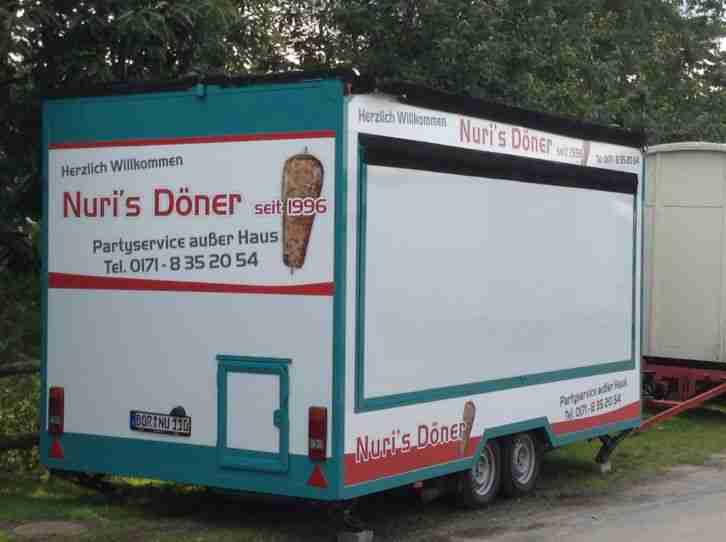 Dönerwagen, Imbisswagen, Imbissewagen, Partyservice Mobil Anhänger