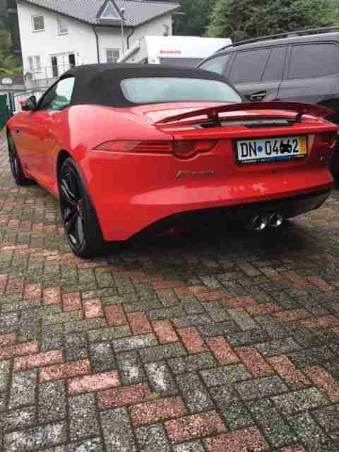 EIN TRAUM in ROT Jaguar F-Type S Cabrio