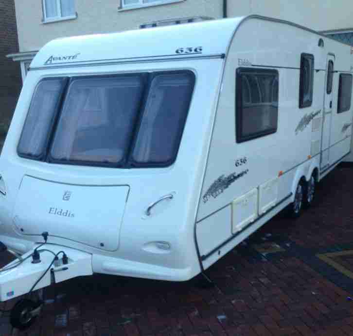 ELDDIS AVANTE 636 6 BERTH TOURING CARAVAN TWIN WHEEL