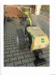 Einachser Grillo 131 elektr. Anlasser Licht Wagen mit Sitz Ladefläche 140x200 cm