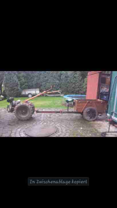 Einachstraktor Gartenfräse Einachser mit viel
