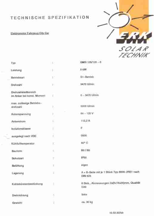 Elektroauto ERK Subaru M80 Lithium