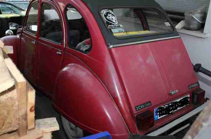 Ente, alltagstauglich, rot, schönes Cabrio