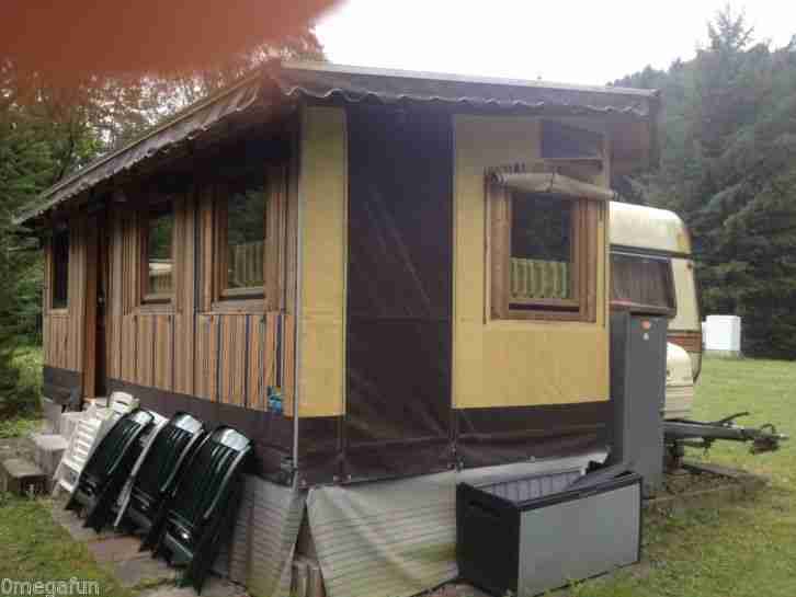 Eriba Nova Campingwagen mit Vorzelt und Standplatz in Kirchzell bei Amorbach