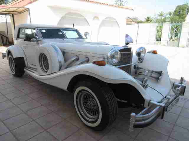 Excalibur Phaeton Serie IV V8 Autom.Cabrio mit el.Verdeck-Hardtop, Chromspeichen