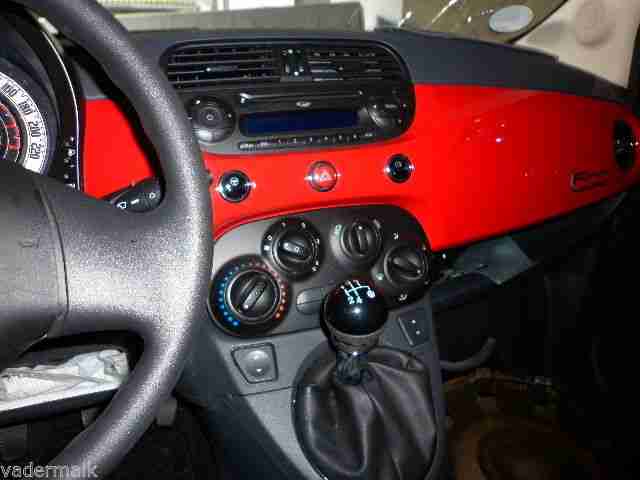 FIAT 500 1,2 69 PS rot Unfallwagen
