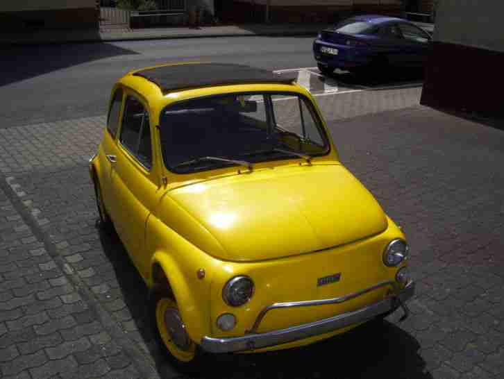 FIAT 500 L.PKW.OLDTIMER.YOUNGTIMER.FALTDACH.KULTAUTO.FAHRZEUG.TÜV.KFZ.NEU.SELTEN