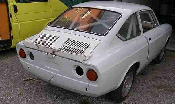 FIAT 850 SPORT COUPE RENNWAGEN MIT ABARTH MOTOR 75 PS OLDTIMER UMBAU KÄFIG 1969