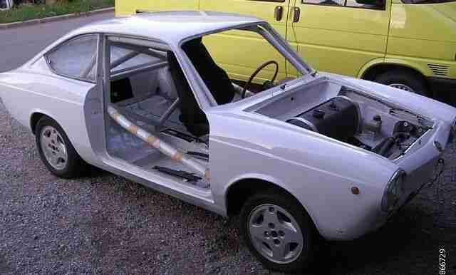 FIAT 850 SPORT COUPE RENNWAGEN MIT ABARTH MOTOR 75 PS OLDTIMER UMBAU KÄFIG 1969
