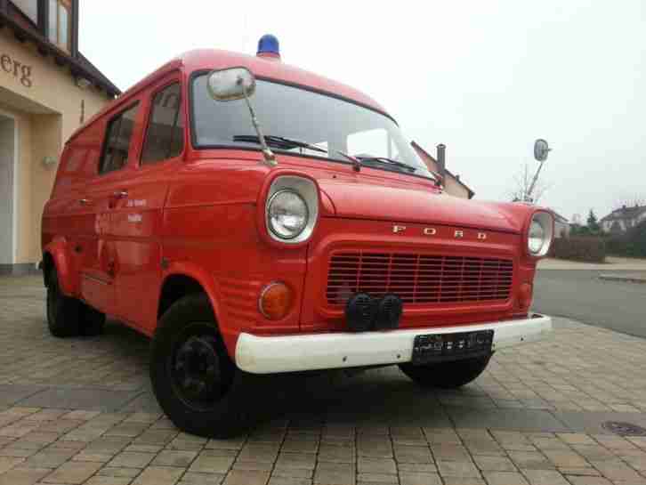 FORD TRANSIT FEUERWEHRAUTO. bj 1974. 20 tkm TOP ZUSTAND OLDTIMER