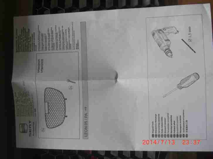 FRONTGRILL FÜR SEAT LEON