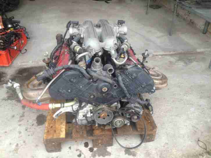 Ferrari 348 F119 320Ps Motor Getriebe Unfall Karosserie Teilekonvolut 31Tkm.