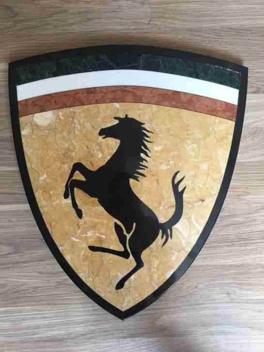 Ferrari Logo aus Mamor (Einzelstück)