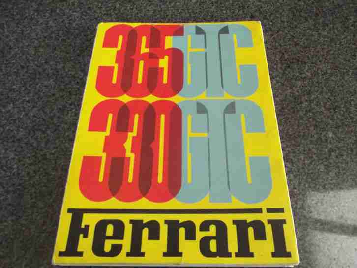 Ferrari Originalhandbuch 330GTC sehr selten, guter Zustand