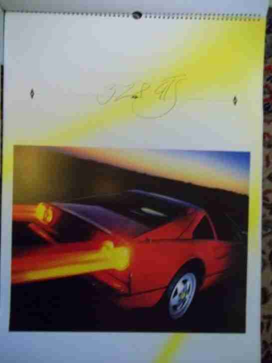Ferrari Wandkalender (Groß) seltene Edition.
