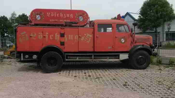 Feuerwehrauto, Mercedes, Metz, LAF 3500, Oldtimer