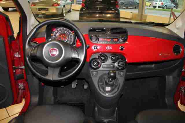 Fiat 500 1.2 red Sport Edition Teilleder Bluetooth