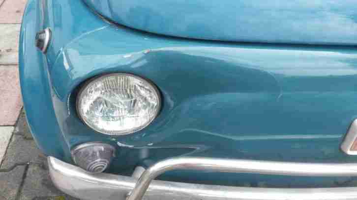 Fiat 500 Bj. 1971 , Farbe petrol , Restaurationsobjekt.