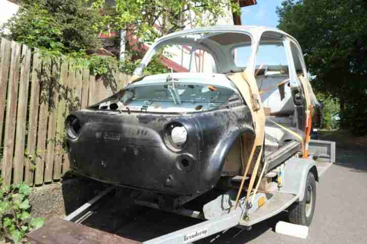 Fiat 500 F110 Bj. 1974 Oldtimer in Teilen zum Restaurieren vintage Fiat 500