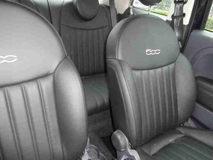 Fiat 500 Lounge Vollausstattung 2014er 6.400km wie NEU LEDER KLIMA Start&Stop