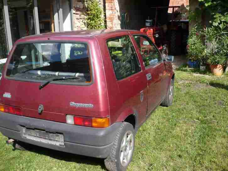 Fiat Cinquecento Benzin 899cm³ Bj 93 149711km Farbton Broncemetallic Alufelgen