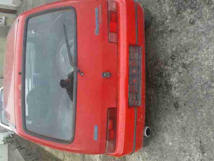 Fiat Cinquecento Sporting 1.1 Liter & 55 PS 8-fachbereift Alufelgen ROT