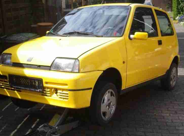 Fiat Cinquecento Sporting 1.1, gelb, TÜV AU 08