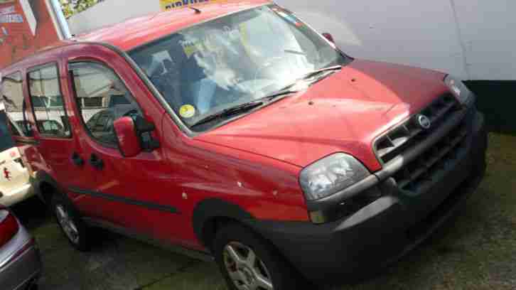 Fiat Doblo Diesel - 1.9 JTD 77kw 105ps - 2005 - Rot - 166700km - Seitenschaden