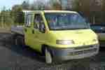 Fiat Ducato Doppelkabine Pritsche AHK gelb