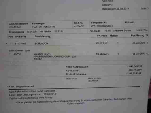 Fiat Grande Punto 1.2 8V giugiaro * KLIMA * 1.HAND *