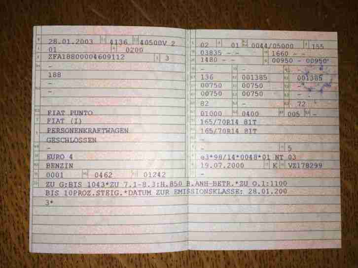 Fiat Punto 188,blau, Bj 2003,60PS, 218000km