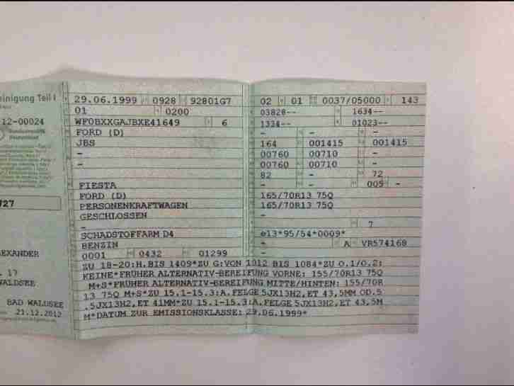 Ford Fiesta 1.3 50 PS TÜV NEU