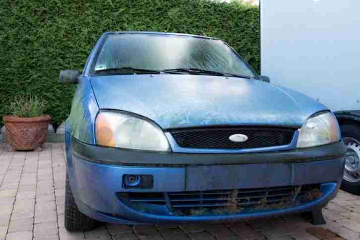 Ford Fiesta Blau Auto Stockcar Rallyecross Ersatzteil Schrott Auschlachtung