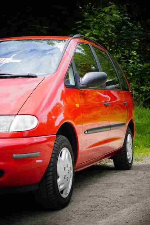 Ford Galaxy Ghia - 6 Sitzer - AHK - mf Bereift rot Top Zustand mit klima tüv