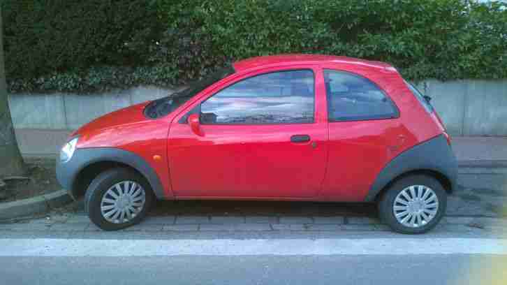 Ford KA Rot EZ 03.2002 Fahrzeug fährt Tüv 04/15 Beule rechts Benziner