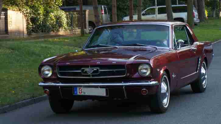 MUSTANG Bj. 1965 Coupe 289 V8 4.7L 190 PS Rot