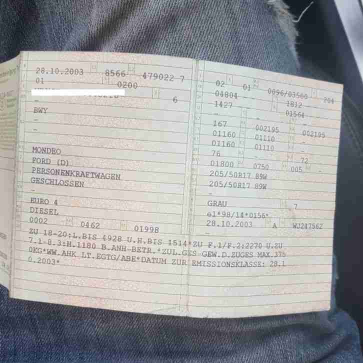 Ford Mondeo mk3 TDCi EURO 4