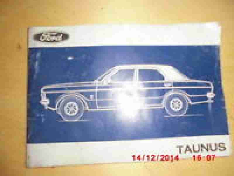 Ford Taunus Knudsen Betriebsanleitung