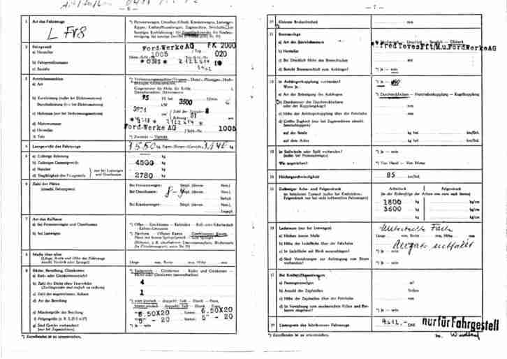 Ford Transit FK 2000 Baujahr 1953