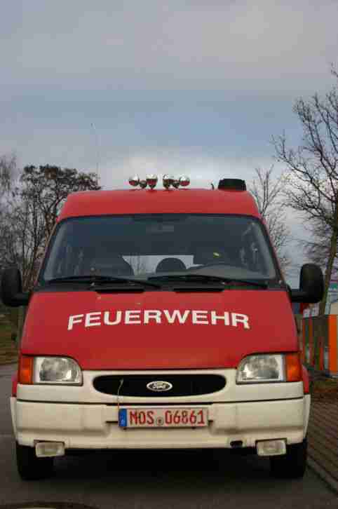 Ford Transit Feuerwehr 1.Hd., Diesel, 8-Sitzpl.,AHK, Tüv+Asu neu