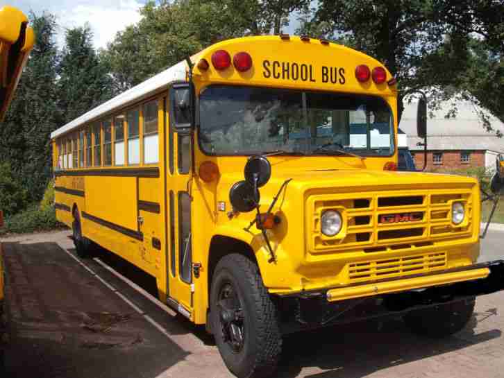 GMC Schoolbus, Chevrolet Chevy, V8 Diesel