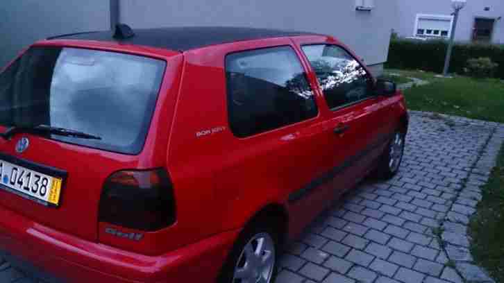 Golf 3 Bon Jovi Rot, 75 PS, 55 KW, 97 Bj, 149tkm mit TÜV, TOP ZUSTAND.