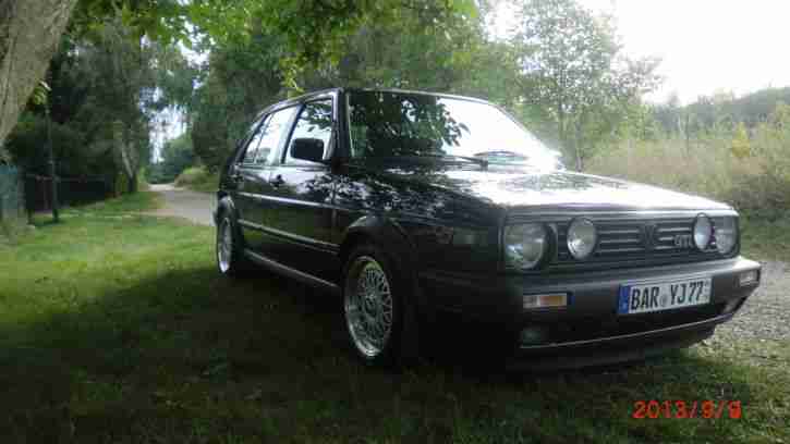 Golf II GTI Edition One, seltener 4 Türer in Brilliant Schwarz Metallic