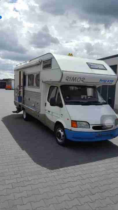 Gr.Wohnmobil Ford Rimor TD 95 165tkm AHK Rußpartikelfile Rückfahrkamera Backofen