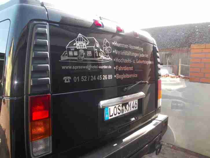 HUMMER Luxus H2 2004 Schwarz V8 Mit Prins- Gasanlage